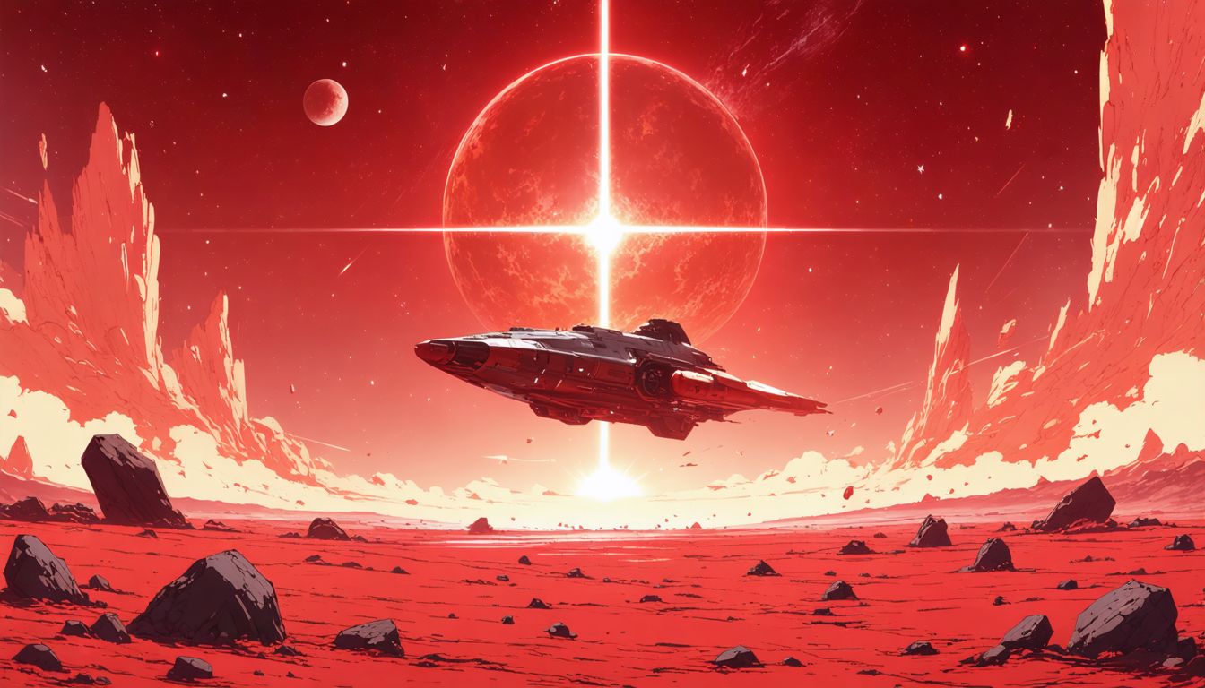 Red Space Scene